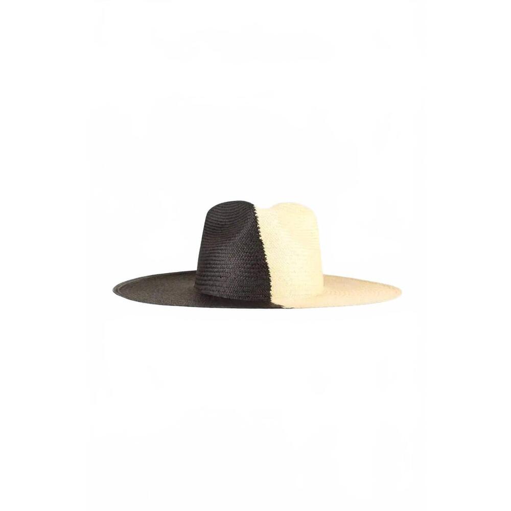 NEW HEADS OF STATE HAT CO. women's sombra two-toned fedora hat in black and whit